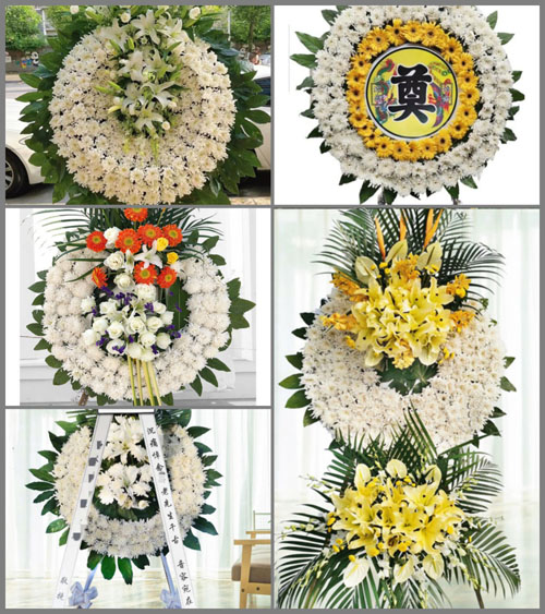 山东青岛即墨市鳌山卫街道孙家白庙村花圈速递